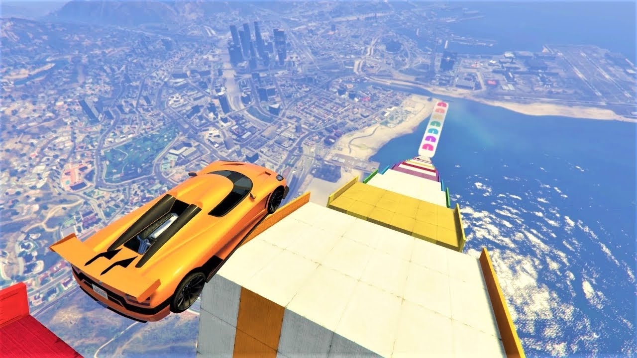 GTA V RAMP CAR RACE 0.01% PEOPLE COMPLETE IT || #shorts - YouTube