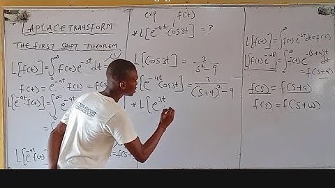 Laplace Transform: The First Shift Theorem