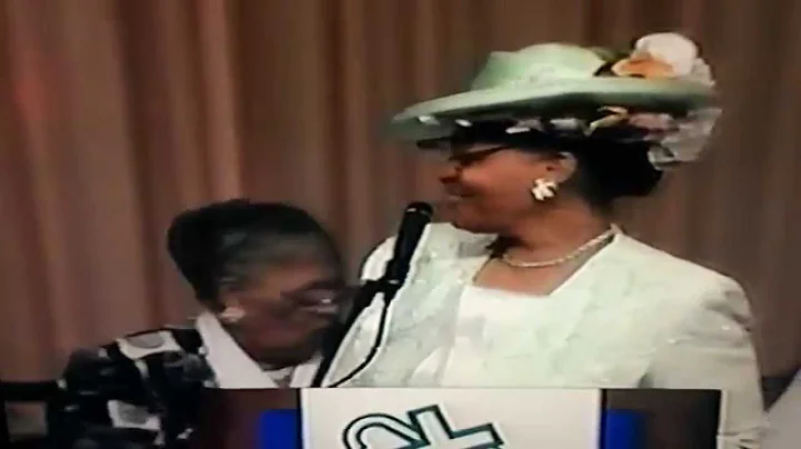 Mother Elsie Shaw Shouts and Praise The Lord After Bishop Blake Preaches