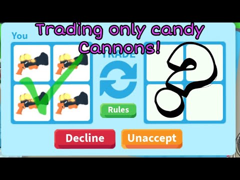 What People Trade For A Candy Cannon Cc In Roblox Adopt Me Youtube - what people trade for candy cannon roblox adopt me youtube