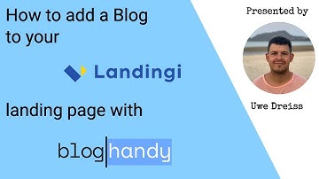 How to add a Blog to your Landingi landing page with BlogHandy