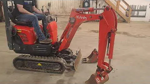 Operational walk through on Kubota K008 1ton mini excavator