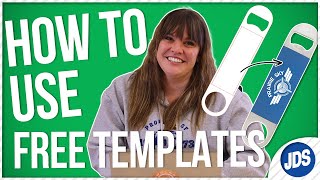 How to use FREE Templates For Laser Engraving, UV Printing, and Sublimation