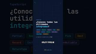 Las utility types de TypeScript que casi nadie usa bien #typescript #javasscript #webdev