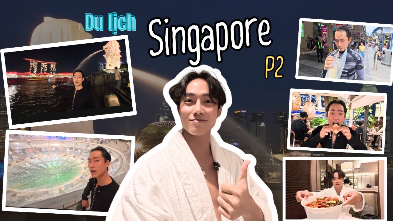 Du lịch Singapore tự túc #2 : Đi Checkin The Merlion, Marina Bay Sand, ở Grand Hyatt và ăn đặc sản