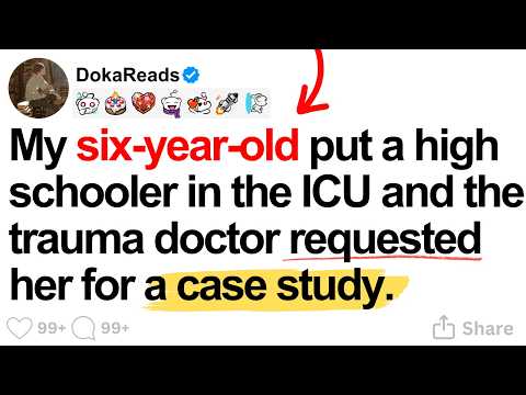 My six-year-old put a high schooler in the ICU and the trauma doctor requested her for a case study.