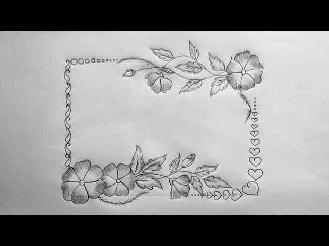 Beautiful flower drawing/ hand table cloth bed sheet flower design drawing  for beginner