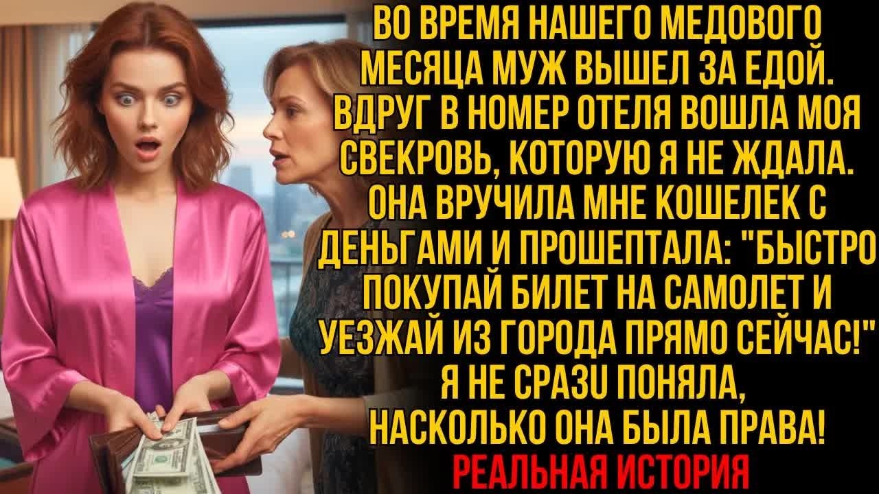 На медовом месяце свекровь протянула мне деньги, умоляя «Уезжай из города!», но когда муж вернулся..