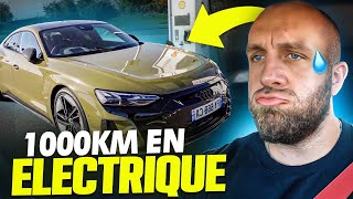 L’ENFER !! JE FAIS 1.000 KM EN VOITURE ÉLECTRIQUE 😱😨 !! C’ÉTAIT CHAUD 🥵 !!