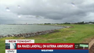 Ida makes landfall on Katrina anniversary