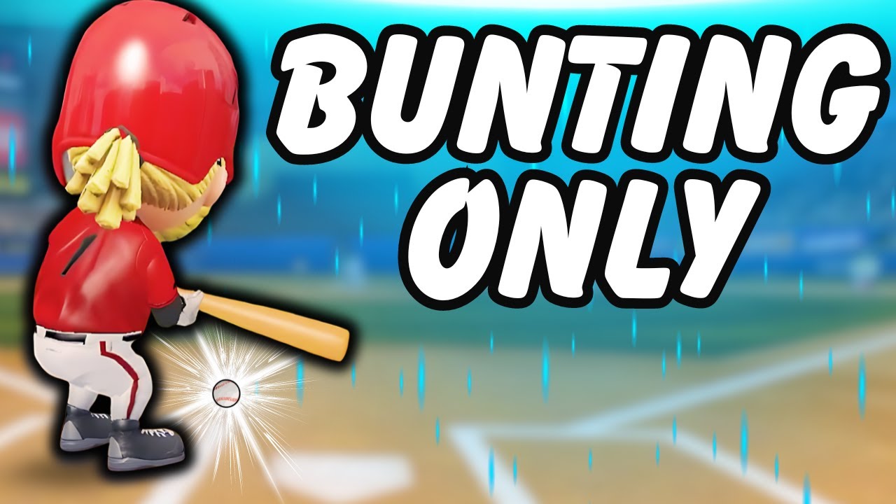 Bunting ONLY Challenge! | Baseball 9
