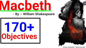 Macbeth Objectives. Macbeth mcqs. BA part 2 paper 3, Tmbu, Munger University. All competitive exams.