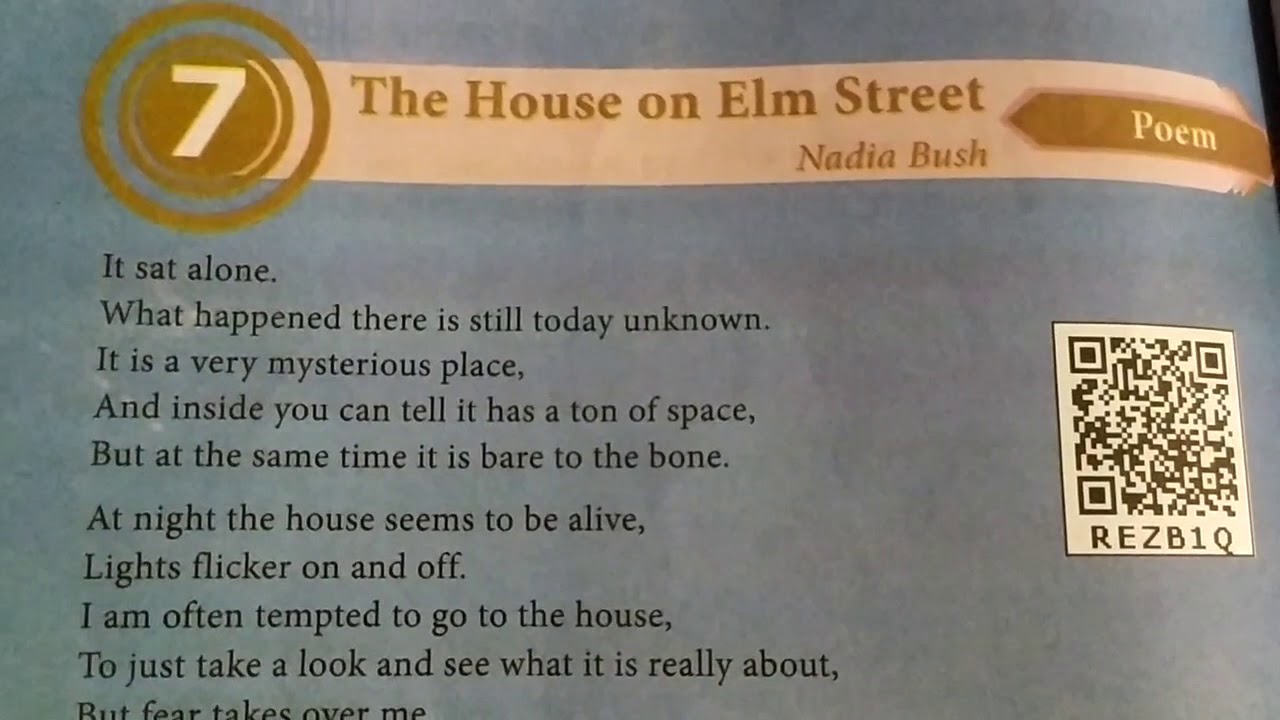 10th std... 'The House on Elm Street'.. Nadia Bush... Unit 7... In