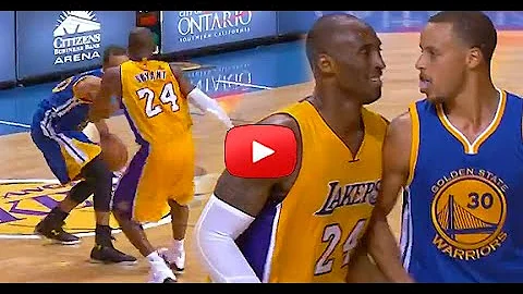 Kobe Gives Curry Respect After Draining Long Three