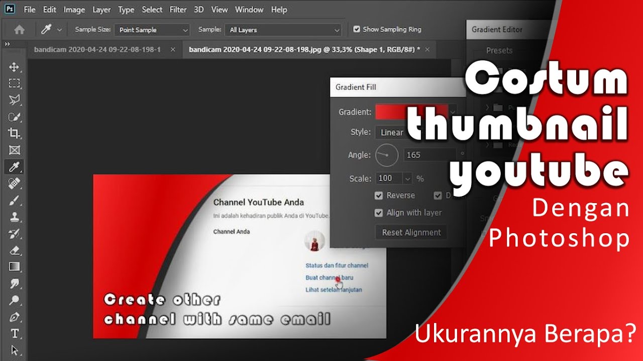 Membuat Thumbnail Youtube Pakai Adobe Photoshop Youtube
