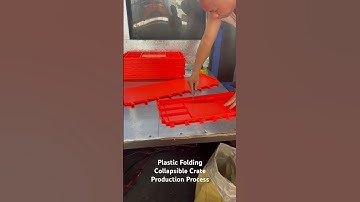 Big Size Plastic Folding Crate Production by injection molded machine