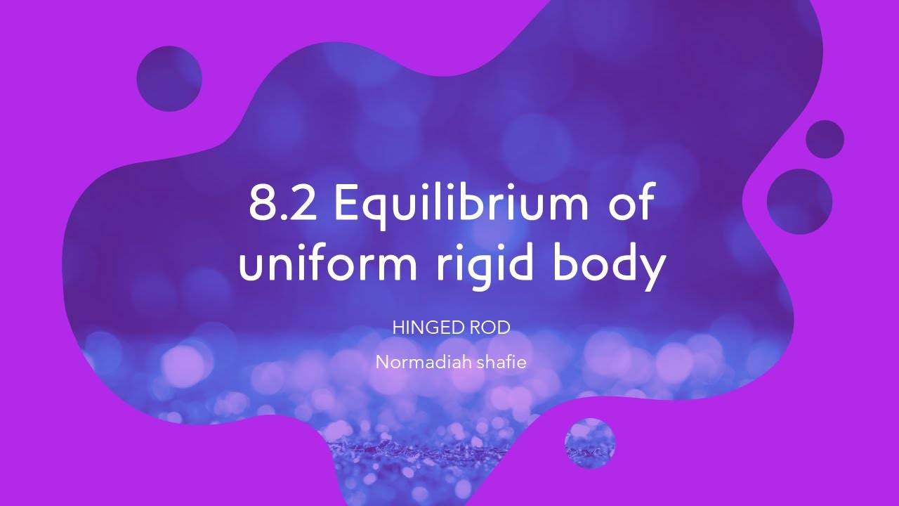 EQUILIBRIUM OF UNIFORM RIGID BODY [TORQUE][FORCE][HINGED] - YouTube