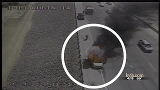 Car Explodes Into Flames