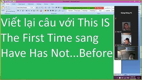 Bài tập chuyển đổi câu this is the first time năm 2024