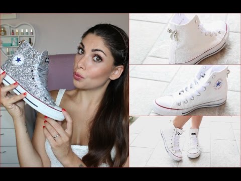 👟 CONVERSE personalizzate con GLITTER e SWAROVSKI 👟 - YouTube