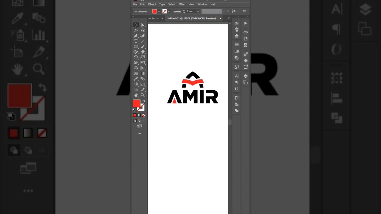 AM Logo Design Tutorial 