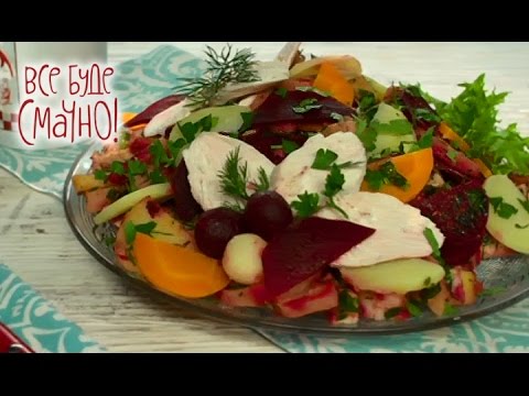 Видео рецепт Салат с мясом и сыром