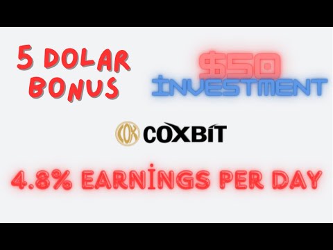 CoxBit İle Günde %4.8 Kripto Kazanç Planları | 50$ Yatırım Yapıldı | İnternetten Para Kazanma 2024