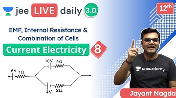 JEE: Current Electricity L8 | Concept of Battery | Unacademy JEE | IIT JEE Physics | Jayant Nagda