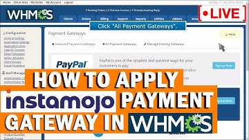 [🔴LIVE] How to apply Instamojo payment gateway in WHMCS?