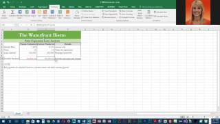 Activity 3 4   Using the financial function PMT