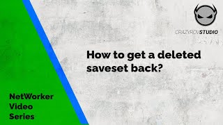Celebrity How to get a deleted saveset back ? Wealth