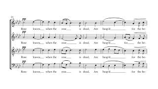 Frank Bridge: Music When Soft Voices Die, H. 31 (score video)