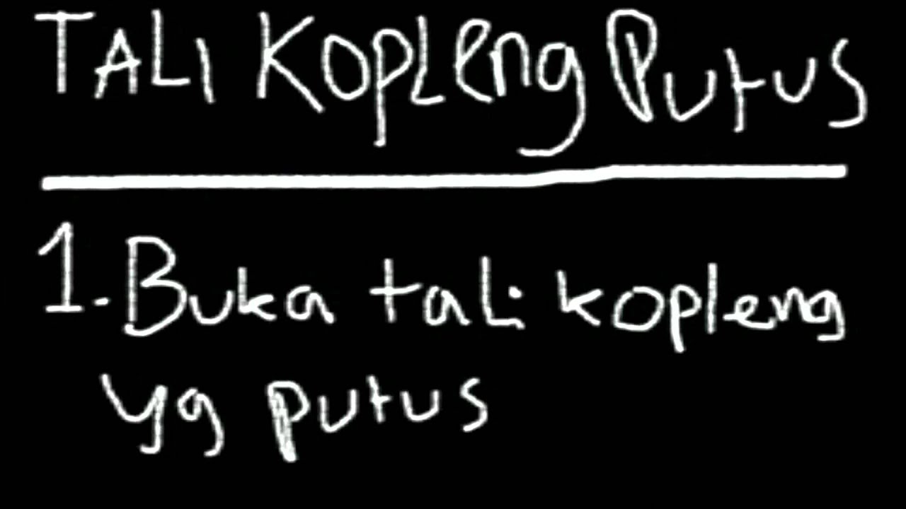 TUTORIAL TALI KOPLING VESPA PUTUSFOR SCOOTERIST YouTube