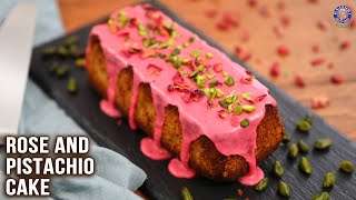 Rose and Pistachio Cake Recipe | Eggless Pistachio Loaf Cake | Pound Cake Ideas | Bhumika screenshot 3