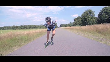 Inline skate double push technique 2 Ruurd Dijkstra