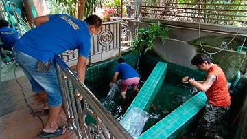 Max มันตา/ บ้านคุณแม่ - งานปรับปรุงระบบกรองสำหรับบ่อปลาคาร์พ เปลี่ยนวัสดุกรอง เพิ่มเติมกรองบน Set 2