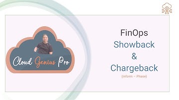 Quick 4 Minute Dive into FinOps Show back and Chargeback