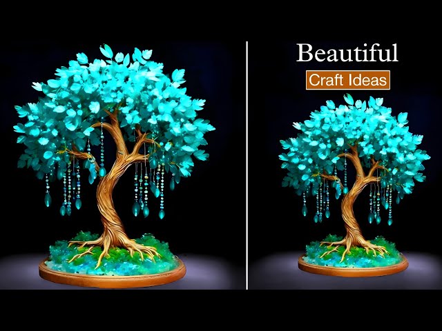 DIY Handmade Bonsai Tree | Recycled Plastic Bottle & Paper Craft Ideas