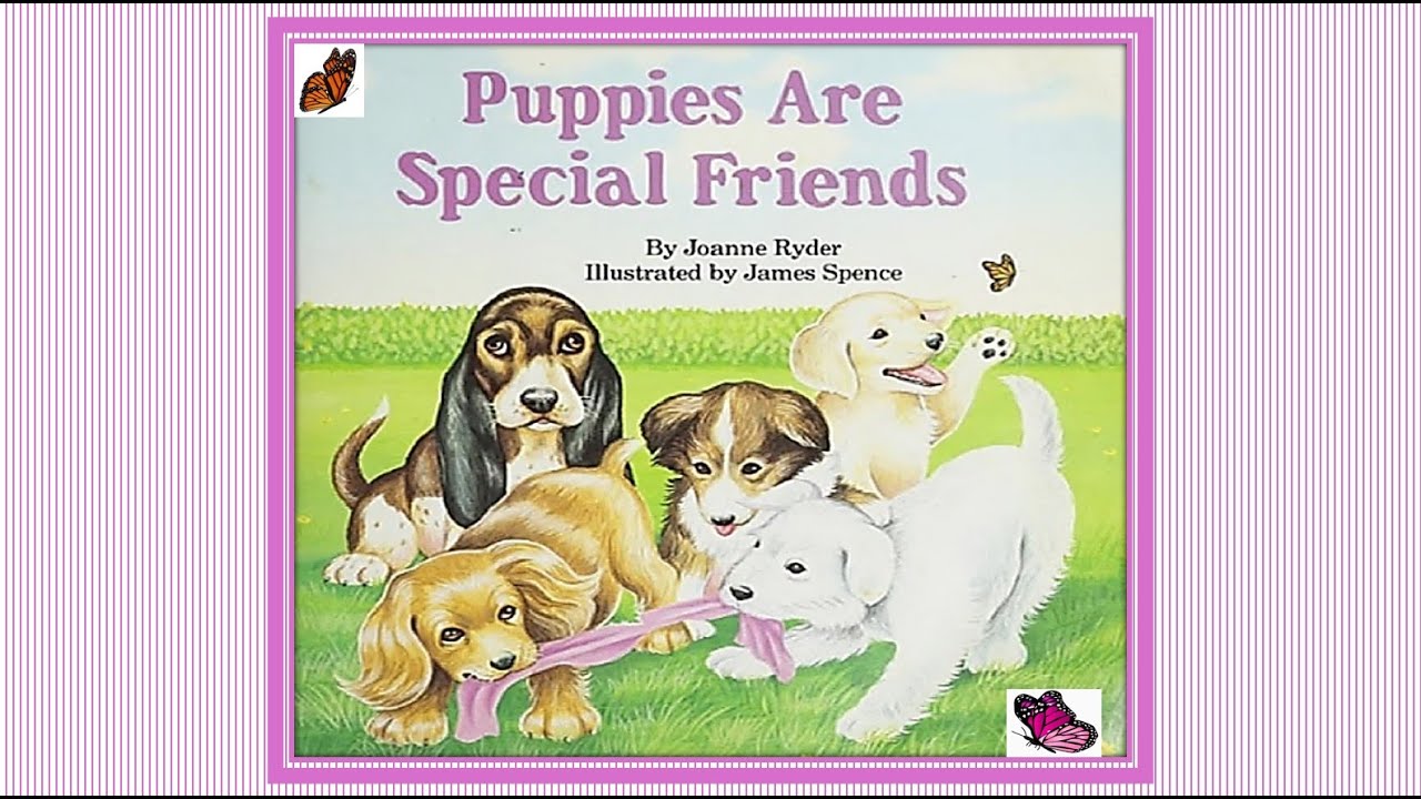PUPPIES ARE SPECIAL FRIENDS photo story book read aloud for children pet care puppy dog best friend