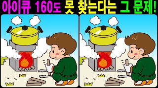 【틀린그림찾기/치매예방】 아이큐 160도 못 찾는다는 그 문제! 【다른그림찾기/두뇌운동】