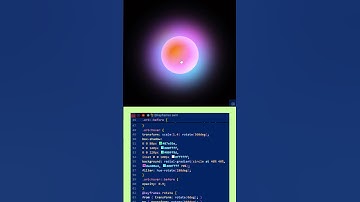 🔵Interactive Glowing Orb Animation  | Smooth Hover Effect | HTML & CSS Neon UI Design💻 #css #html