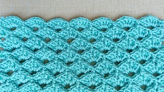 Volumetric crochet pattern 🔥, bulk knitting. Step by step, tutorial how to crochet a seashell design
