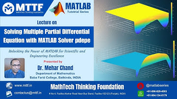 Solve System of PDEs with MATLAB Solver pdepe | Solving Multi PDEs with pdepe | MATLAB Solvers