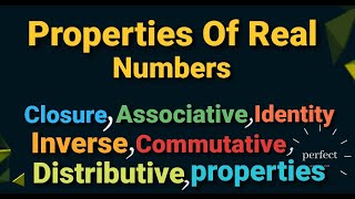 Properties of real numbers w.r.t Addition and Multiplication in Urdu/Hindi