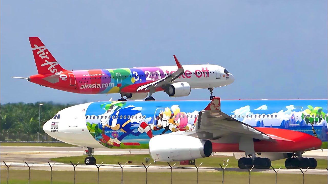 [4K] PLANE SPOTTING AT RUNWAY 33 KUALA LUMPUR INTERNATIONAL AIRPORT TERMINAL 2