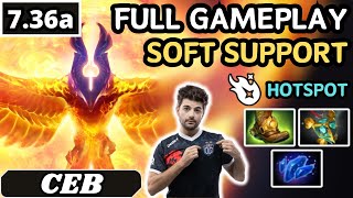 7.36a - Ceb PHOENIX Soft Support Gameplay 28 ASSISTS - Dota 2 Full Match Gameplay screenshot 4