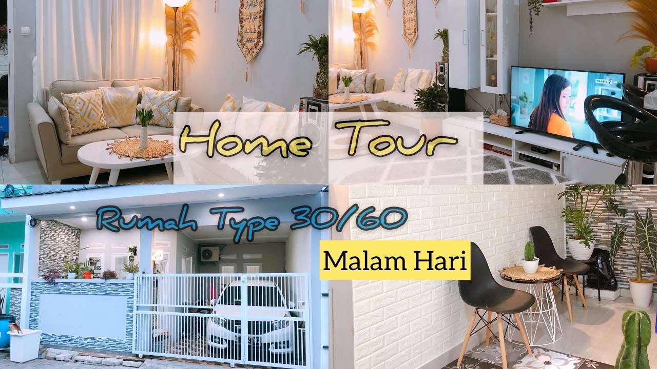 Home Tour Singkat Rumah Type 30/60 Di Malam Hari 🥰