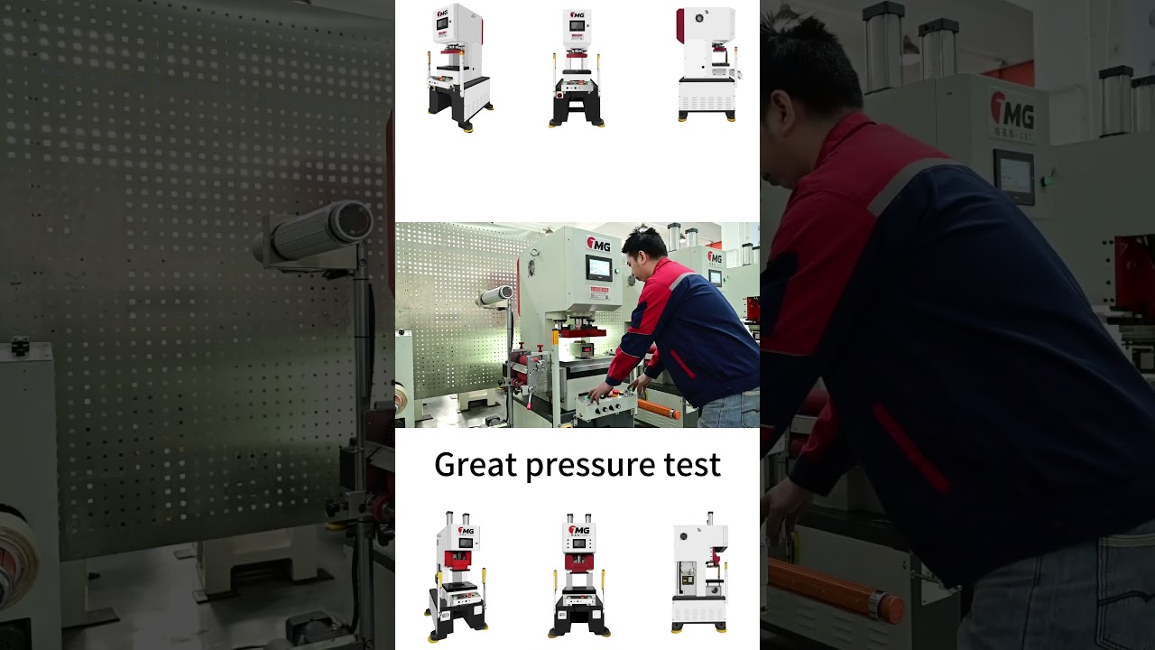 Servo punch press stamping die cutting great pressure test 