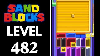 Sand Blocks: Drop Puzzle Level 482 Walkthrough