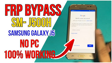 Samsung Galaxy J5 (SM-J500H) Frp Bypass 100% working No need PC